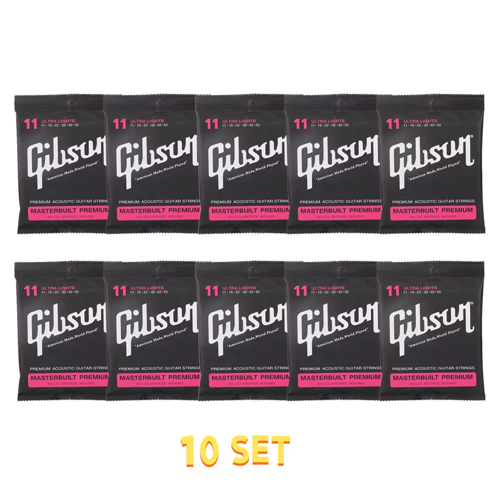 Charango 10 String - Gibson 10er-Set Akustikgitarren-Saiten 80/20 Bronze Gitarren-Saiten
