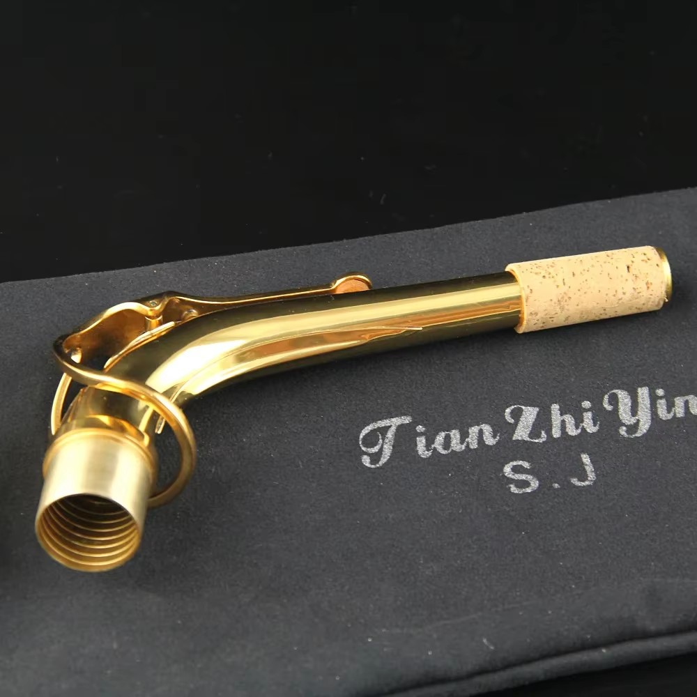 Musical Instrument Logo - Alto-Saxophon Anpassbares Logo Gebogener Hals Messing