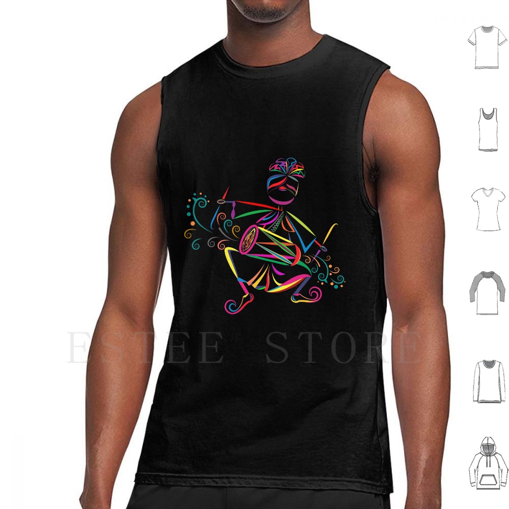 Musical Instrument Of India - Dhol Player Tank Tops Weste ärmellos