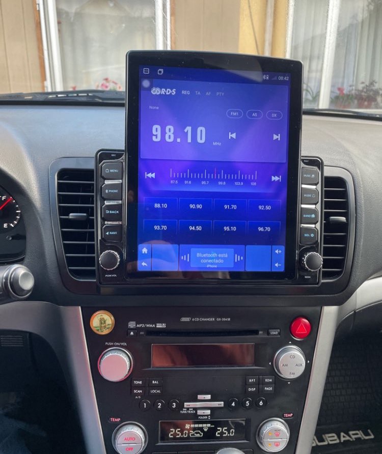 Musical Instrument Of India - 9,7 ''Auto Autoradio Für Subaru Outback