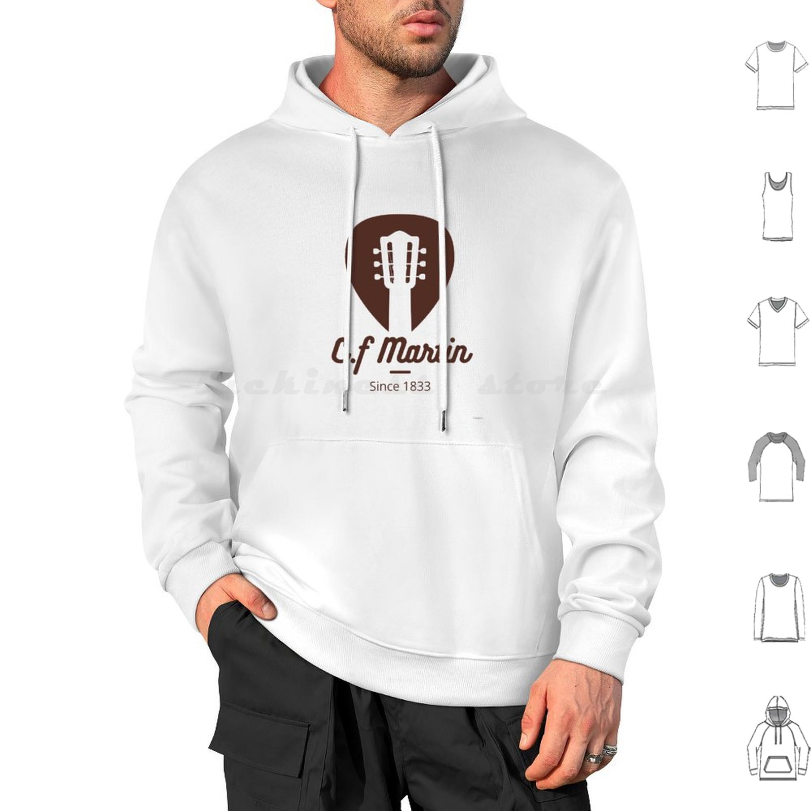Musical Instrument Companies - Gitarren 1833 Hoodies Langarm Akustikgitarre Company