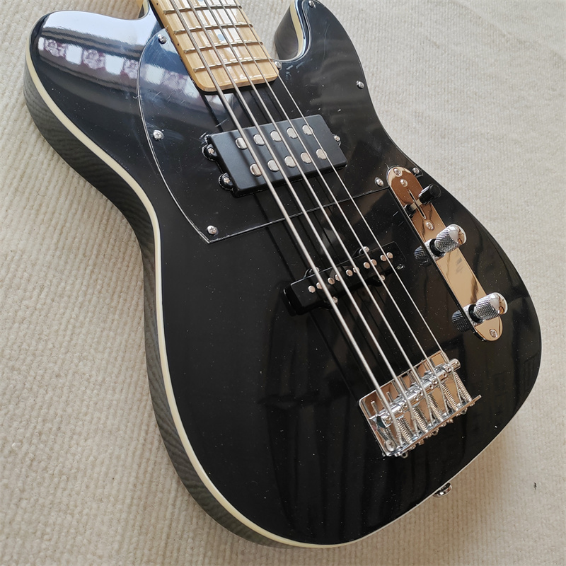 Bass Guitar Fretless - Professioneller 5-saitiger E-Bass-Hals, angenehmes Gefühl auf
