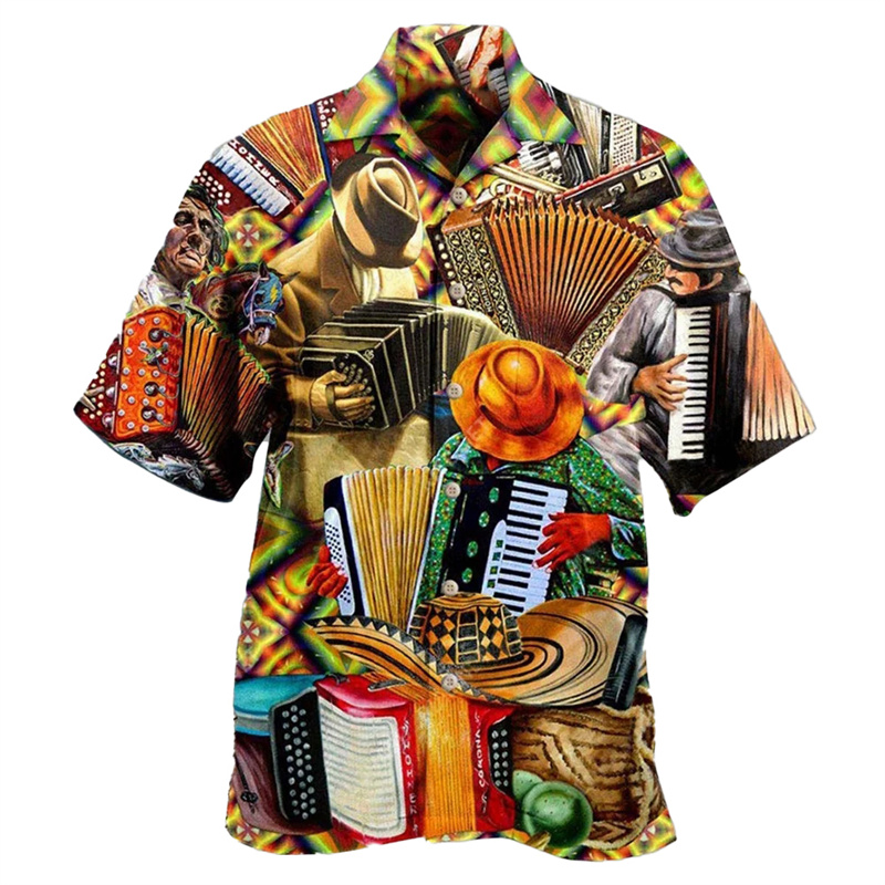 Musical Instrument Hawaiian - Gitarren musik Grafik Hawaii Shirt für