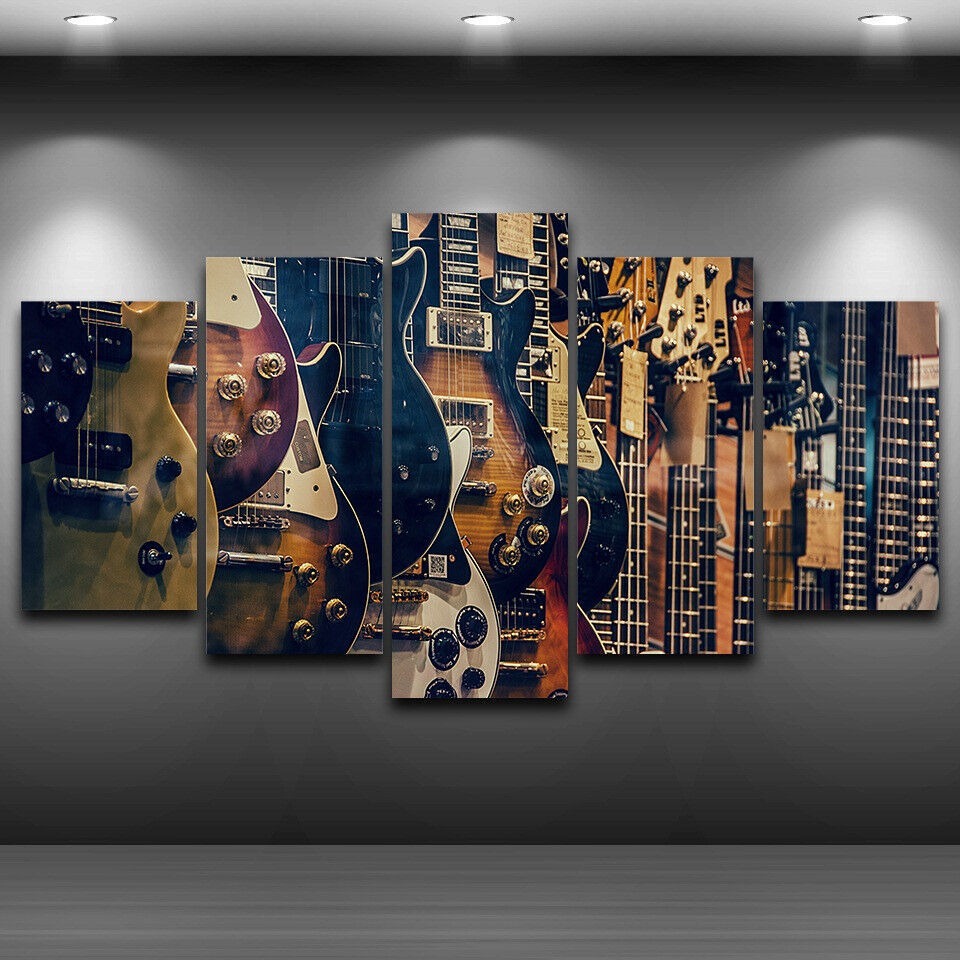 Musical Instrument In Africa - Kein Rahmen auf Leinwand, 5 Stück,
