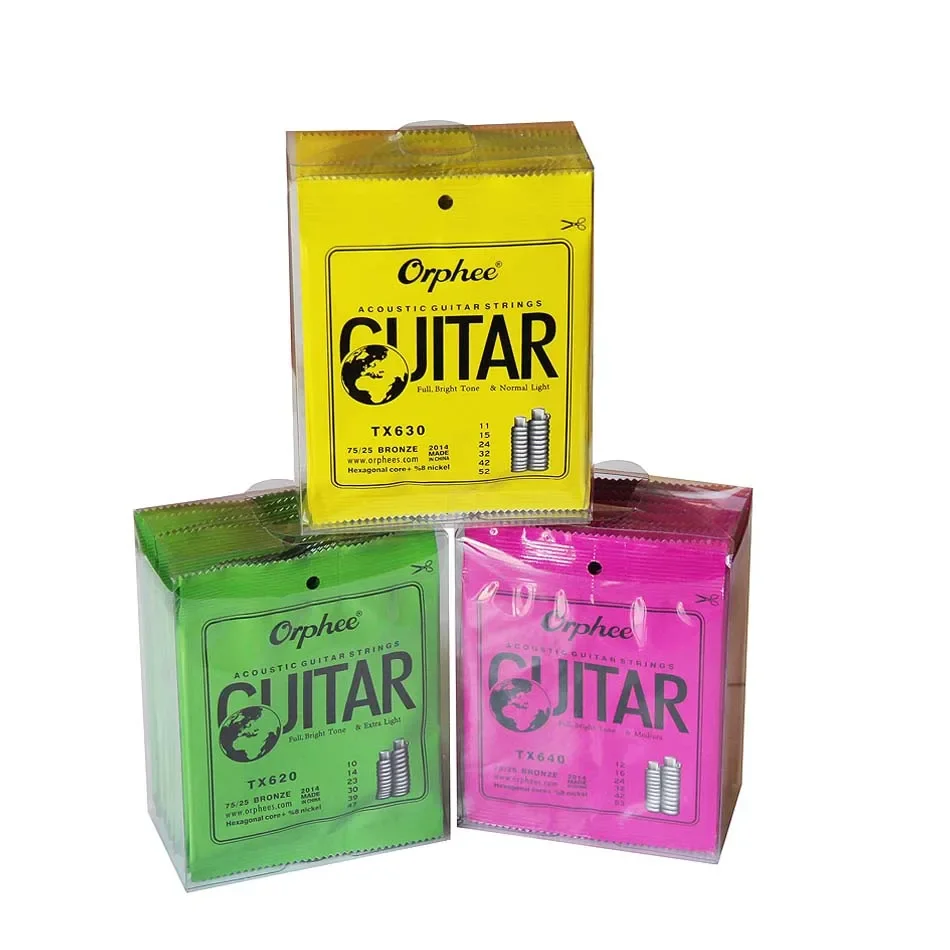 Charango 10 String - Orphee 10 Sets TX620/TX630/TX640 Akustikgitarren-Saitensatz 75/25