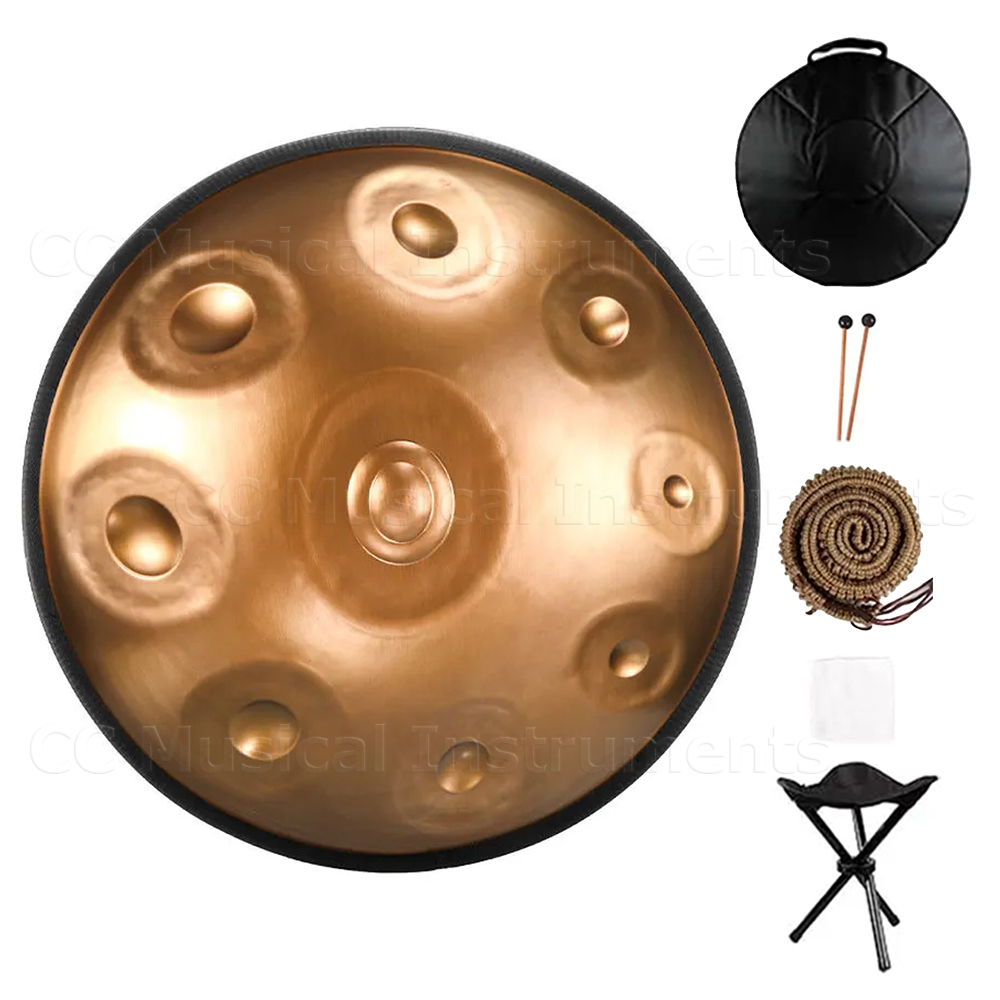 Musical Instrument All - Handpan-Trommel für Yoga-Meditation, Musiktrommeln, Percussion-Instrumente als