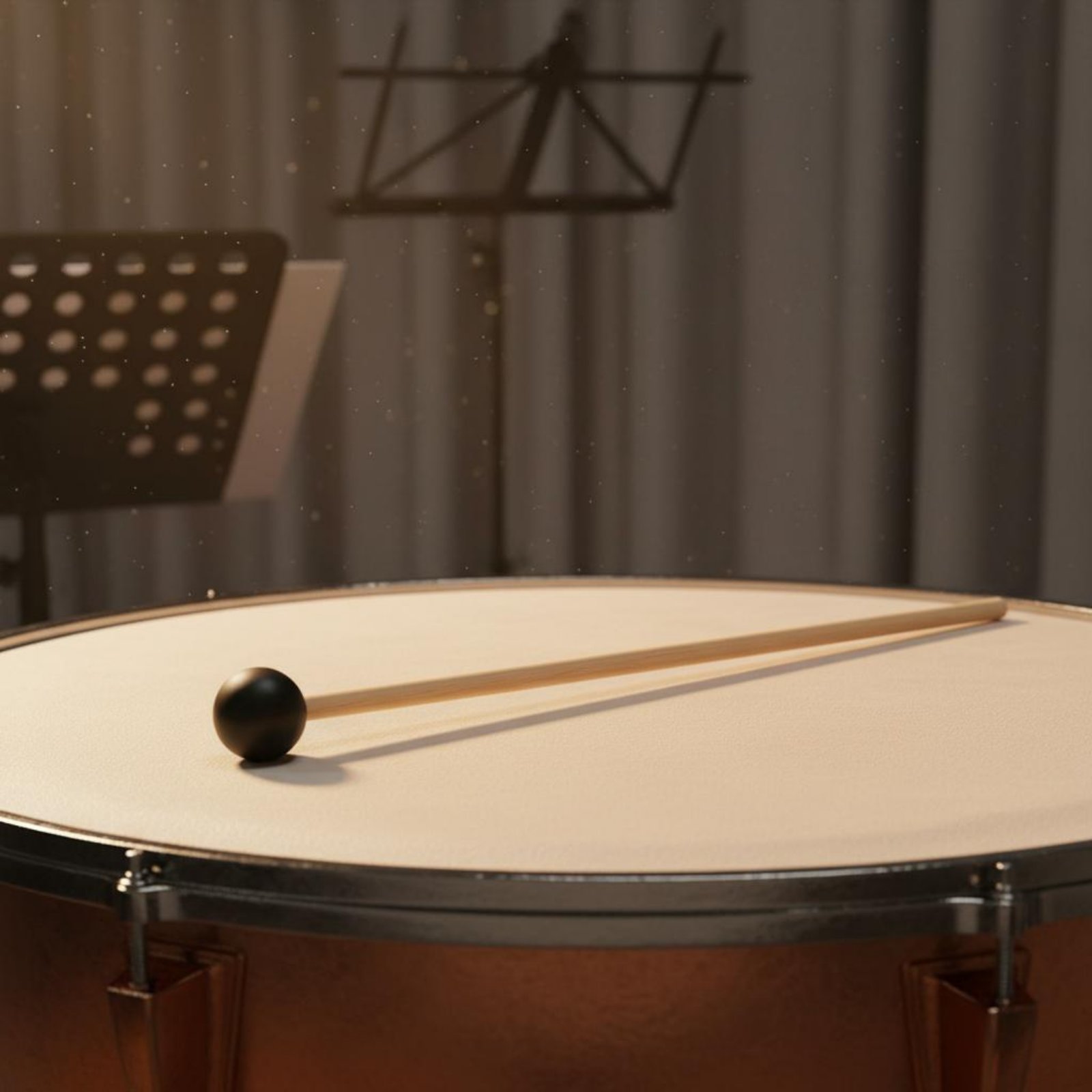 Musical Instrument Long - 2 Stück schwarze Kopfklöppel, langlebiger Kugelkopfklöppel,