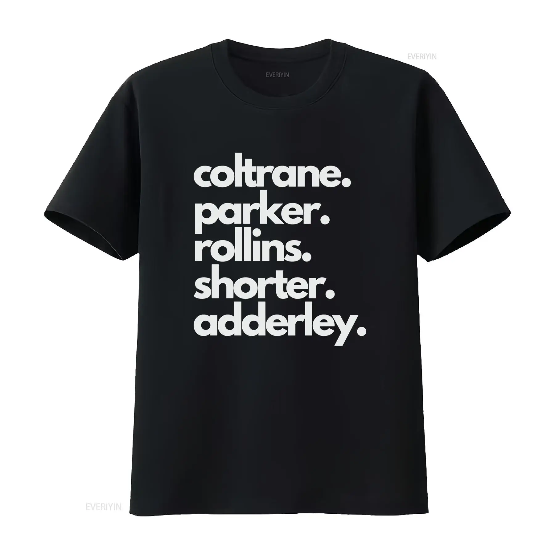 Musical Instrument And Name - Jazz Saxophon Legend Names T-Shirt mit