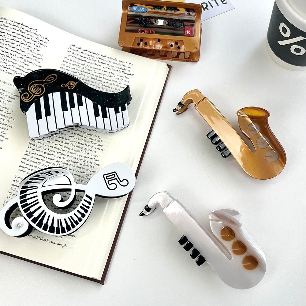 Musical Instrument Videos - Neue Haarklammer aus Acetat, Musikinstrument Klavier
