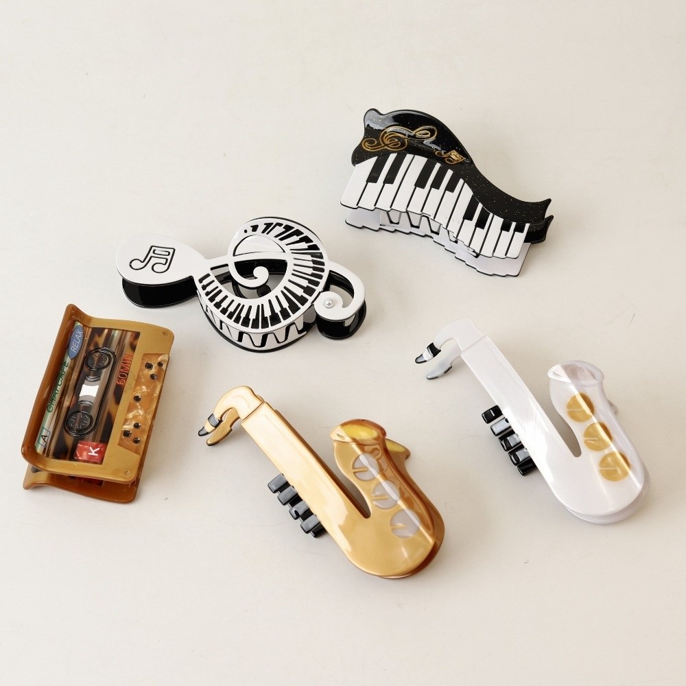 Musical Instrument Videos - Neue Haarklammer aus Acetat in Form