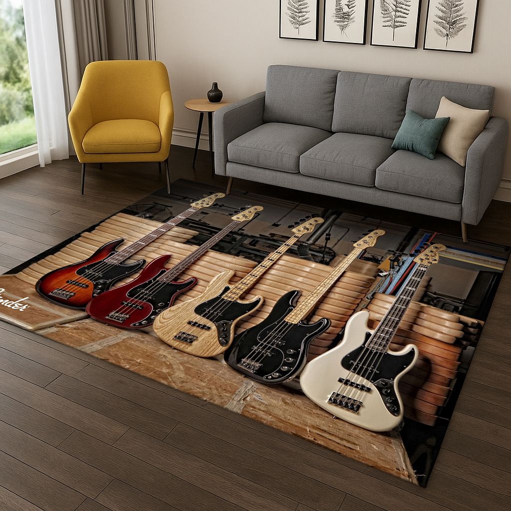 3D Fender Gitarre Bass Instrum – Musical Instrument Logo Bewertung und Preis