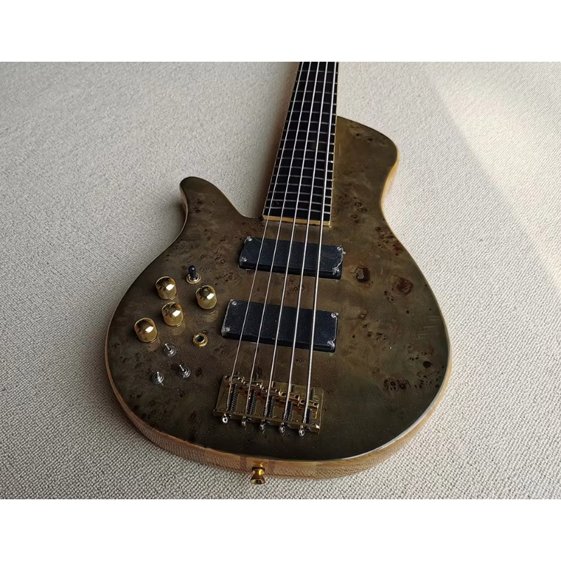 Linkshändige Bassgitarre 5-Sai – Bass Guitar Fretless Bewertung und Preis