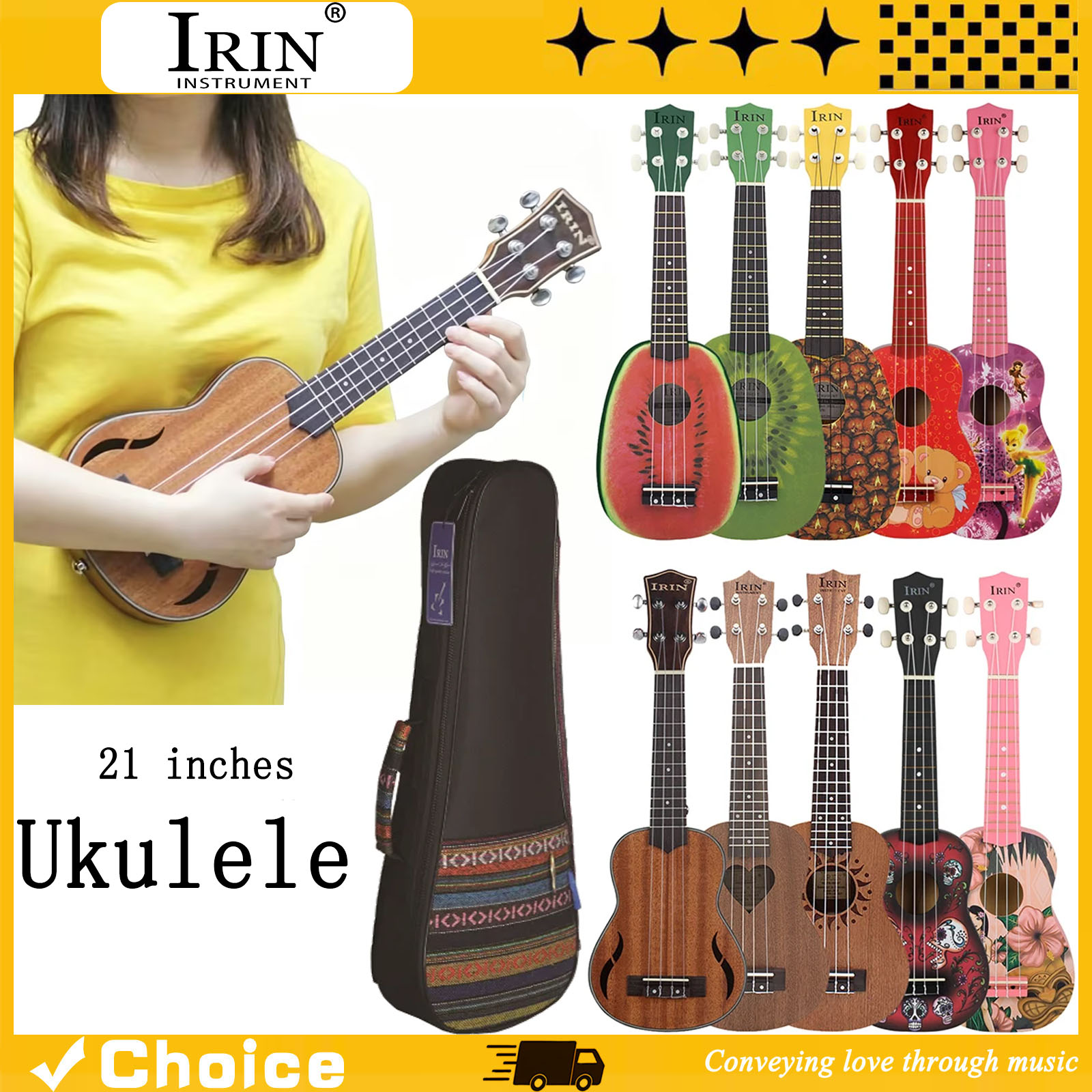 21 Zoll Ukulele Hawaiianische  – Musical Instrument Hawaiian Bewertung und Preis