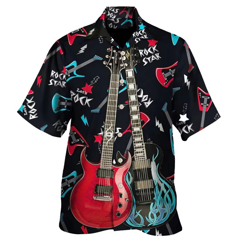 Gitarren-Musik-Grafik-Hawaiihe – Musical Instrument Hawaiian Bewertung und Preis