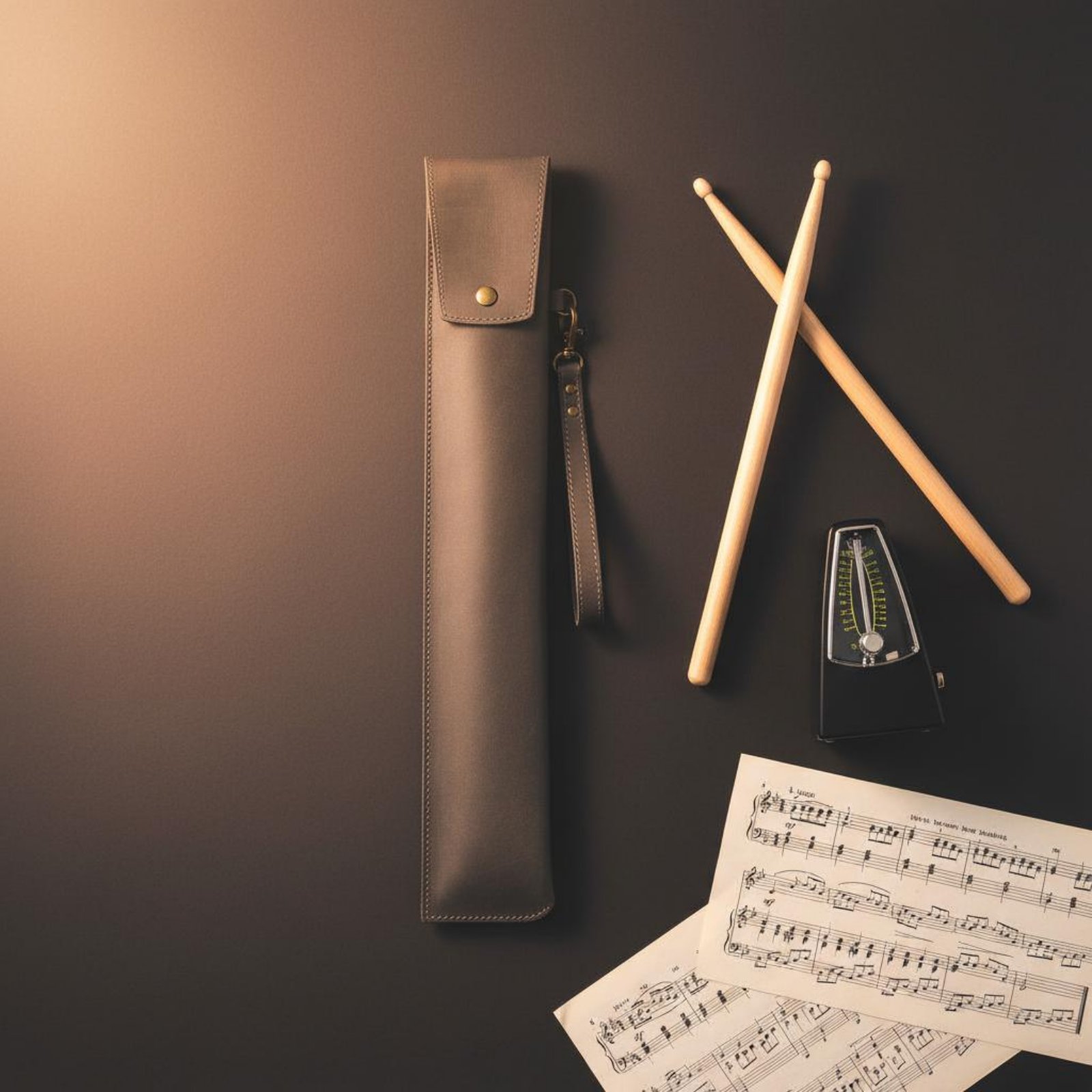 Trommelstocktasche aus Leder,  – Musical Instrument Long Bewertung und Preis
