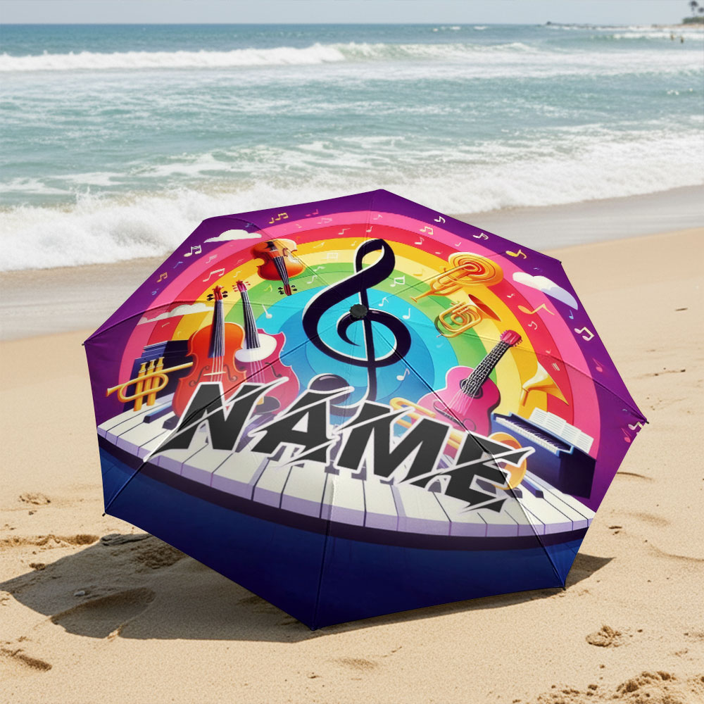 Regenschirm mit individuellem  – Musical Instrument And Name Bewertung und Preis