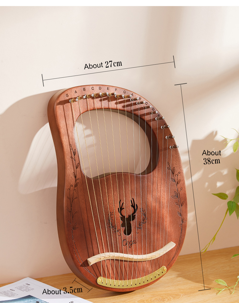 16-Saitige Lyra-Harfe aus Maha – Musical Instrument Names Bewertung und Preis