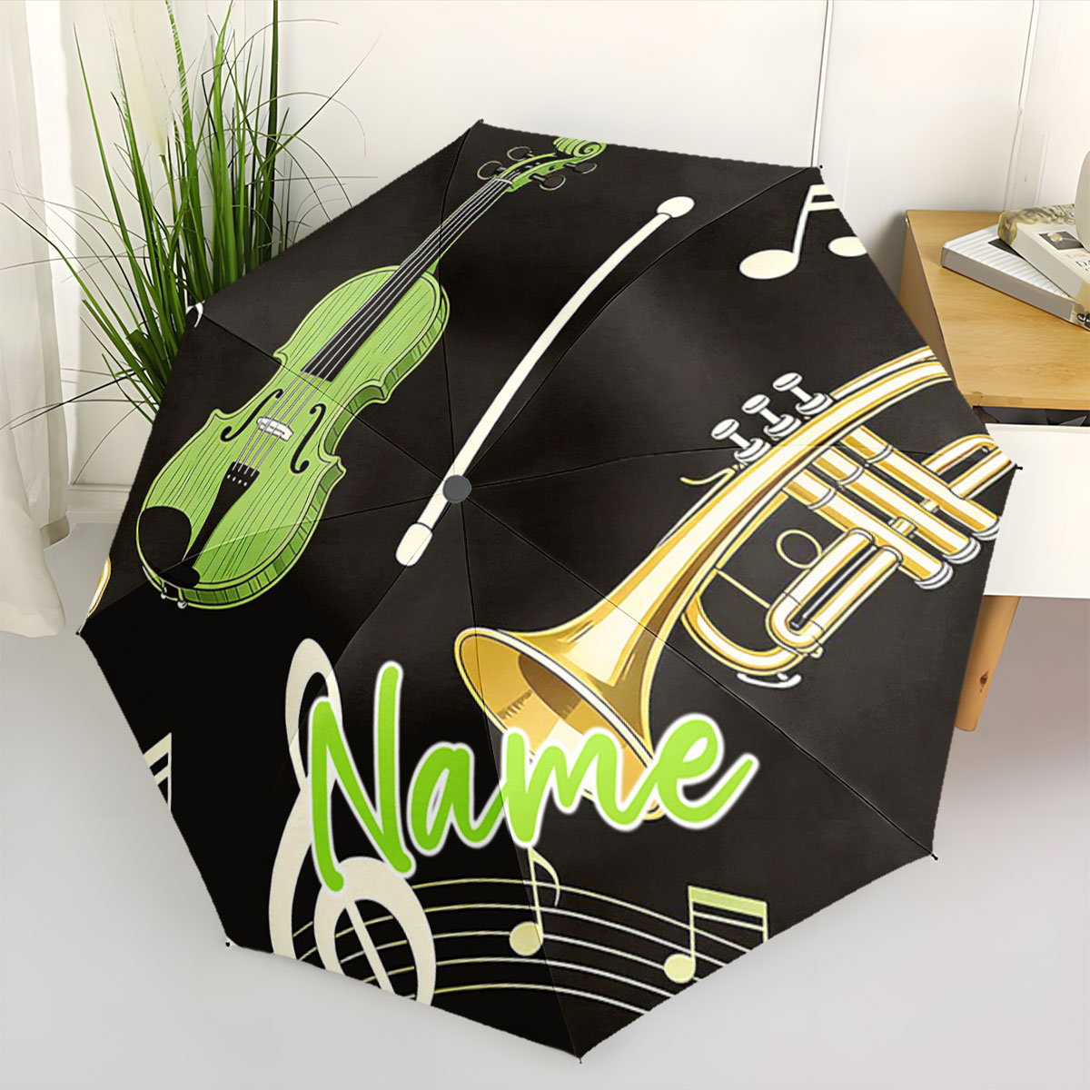 Regenschirm mit individuellem  – Musical Instrument And Name Bewertung und Preis