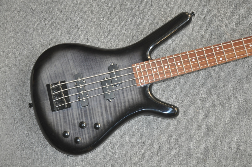 Grauer Korpus 4-Saiten E-Bass  – Bass Guitar Fretless Bewertung und Preis