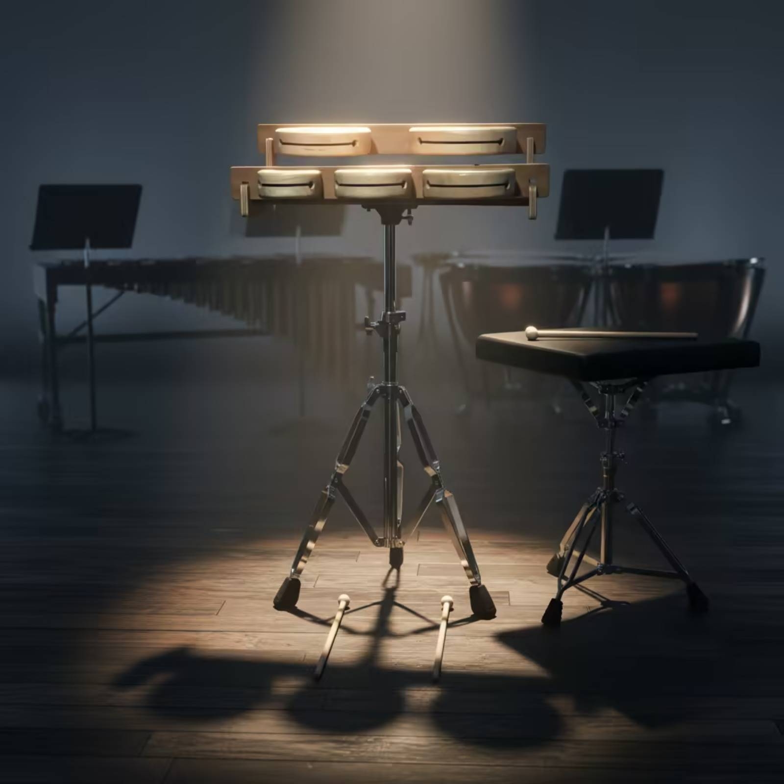 Holzblöcke mit Ständer, für de – Musical Instrument Long Bewertung und Preis